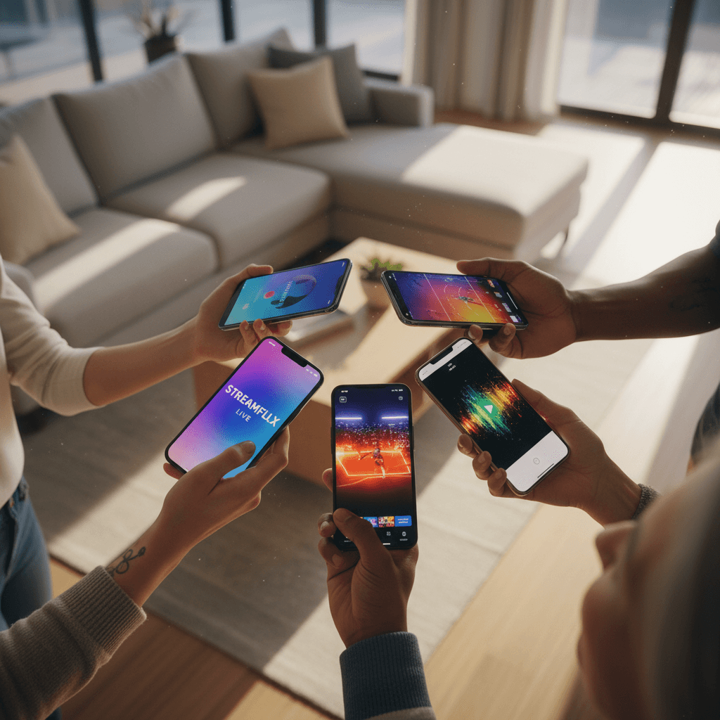 Smartphone displaying Instagram feed with restaurant and bar content